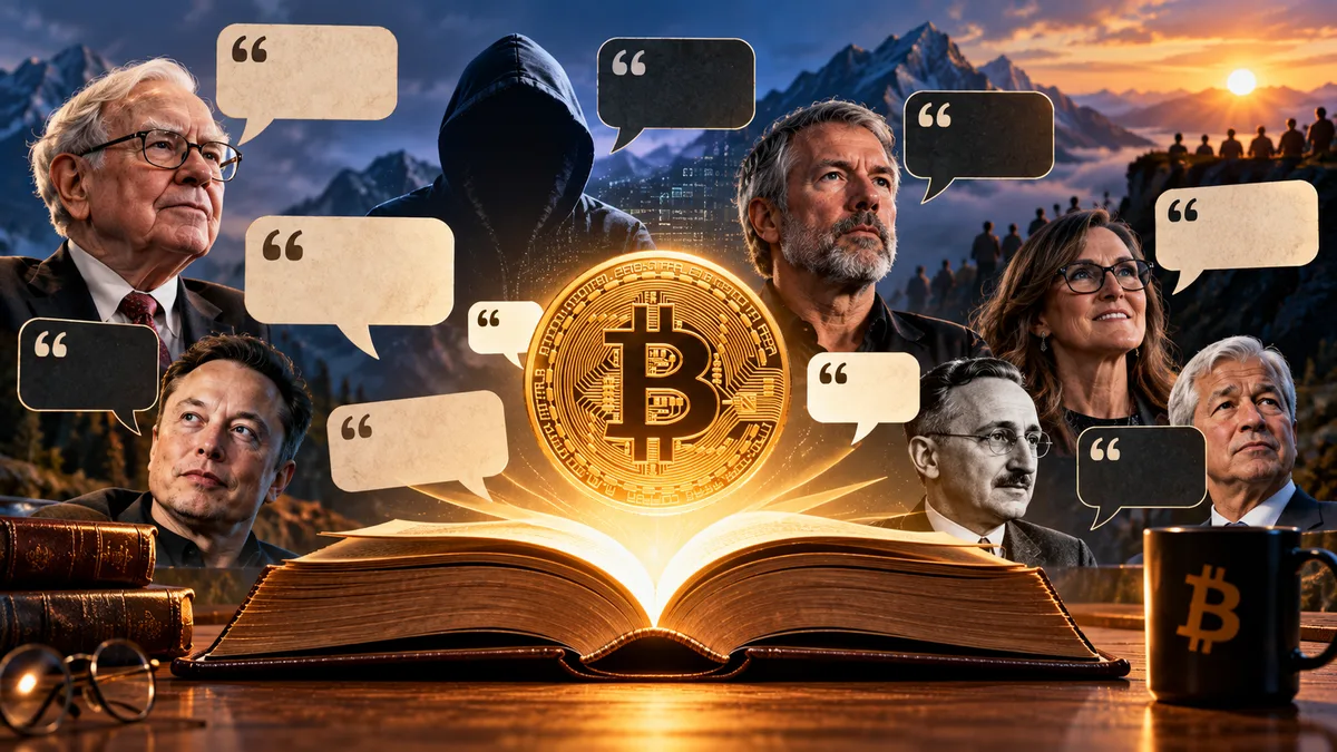 100 Bitcoin-Zitate, die du kennen musst: Wer sie sagte und was sie wirklich bedeuten